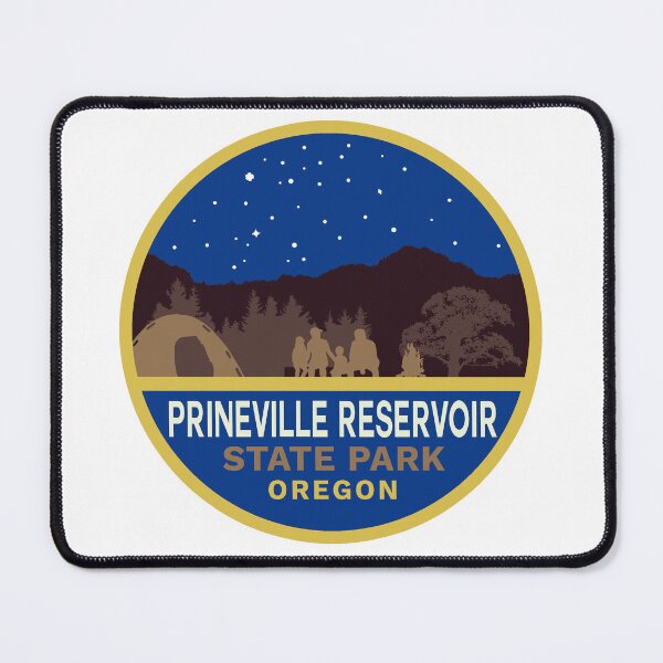 Item preview, Prineville Reservoir State Park Night Sky Logo designed and sold by VanyaKar.