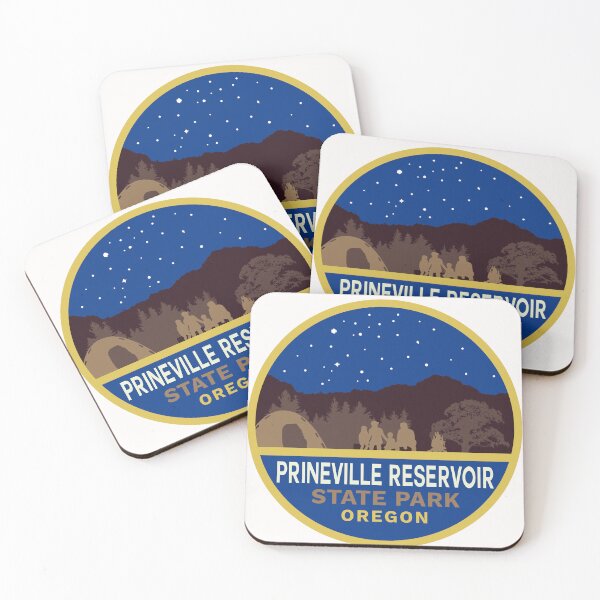 Item preview, Prineville Reservoir State Park Night Sky Logo designed and sold by VanyaKar.