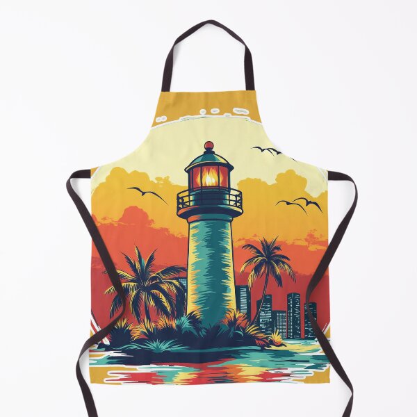 Item preview, Tropical lighthouse with miami designed and sold by Reklama Studio.