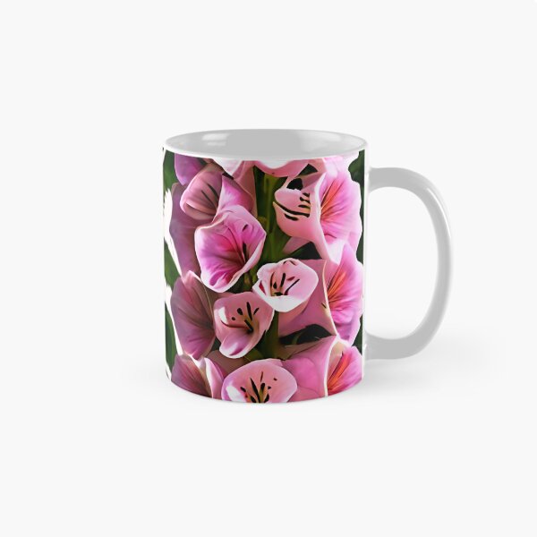 Item preview, A delicate repeating pattern of soft pink and lavender Foxglove flowers designed and sold by Tchoice.