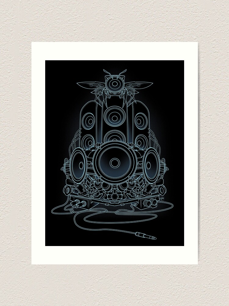 Thumbnail 1 of 3, Art Print, AudioHIve - Electric designed and sold by Resisto.