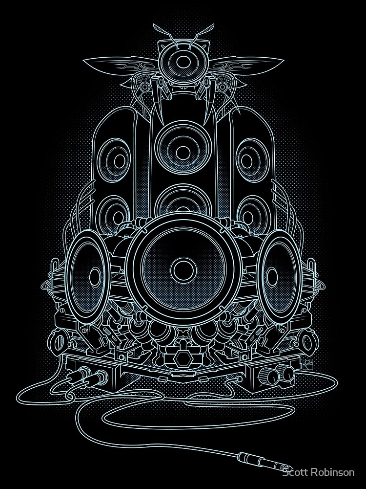 Thumbnail 7 of 7, Framed Art Print, AudioHIve - Electric designed and sold by Resisto.
