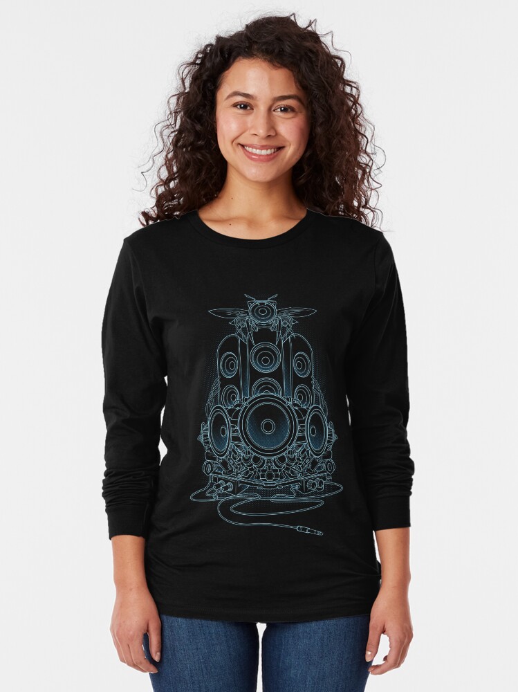 Thumbnail 2 of 5, Long Sleeve T-Shirt, AudioHIve - Electric designed and sold by Resisto.