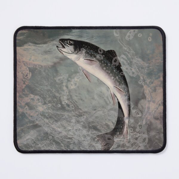 Item preview, Salmon Fish Aquatic Ocean River Digital Art designed and sold by SoulscapeStudio.