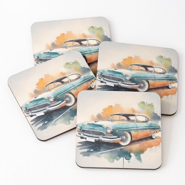 Item preview, Classic Car Watercolour Style Illustration designed and sold by RaiyaTees.