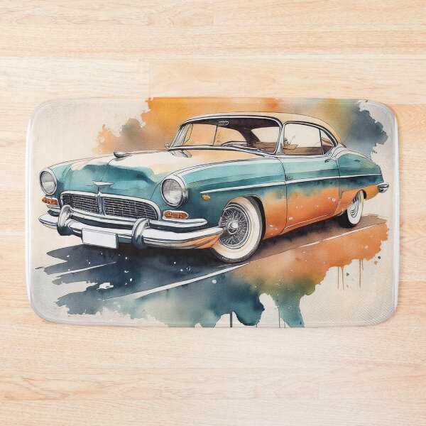 Item preview, Classic Car Watercolour Style Illustration designed and sold by RaiyaTees.