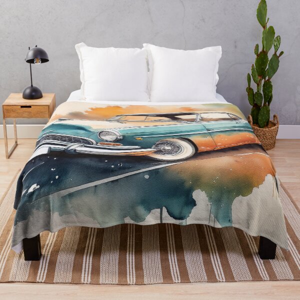 Item preview, Classic Car Watercolour Style Illustration designed and sold by RaiyaTees.