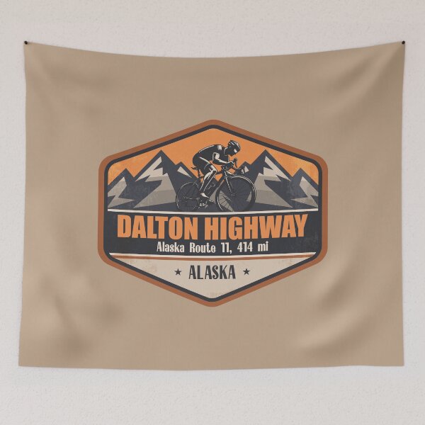 Item preview, Dalton Highway Alaska Cycling Mountain Design designed and sold by CynthiaGraphics.