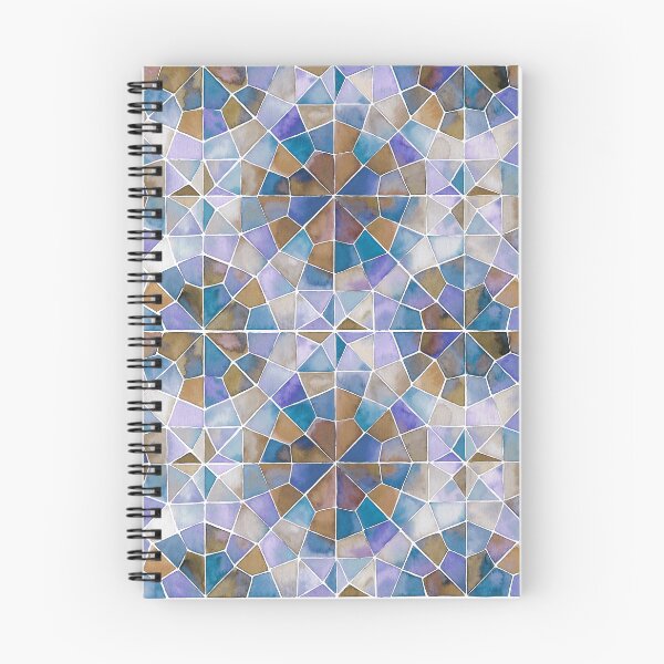 Item preview, Islamic Geometry in Watercolor blue designed and sold by GinColorist.