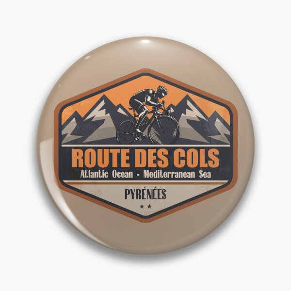 Item preview, Route des Cols Pyrenees Cycling Mountain Design designed and sold by CynthiaGraphics.