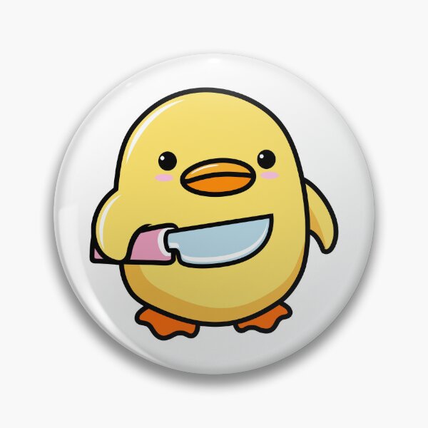 Item preview, Cute Duck With Knife Meme designed and sold by PulpTrends.