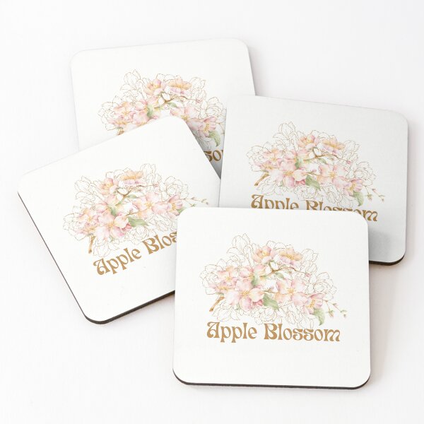 Artikelvorschau, Arkansas State Apfelblüten-Blumen-Aquarell-klassisches T-Shirt Sticker entworfen und verkauft von ThinkNature!.