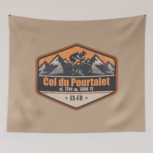 Item preview, Col du Pourtalet Pyrenees Cycling Mountain Design designed and sold by CynthiaGraphics.