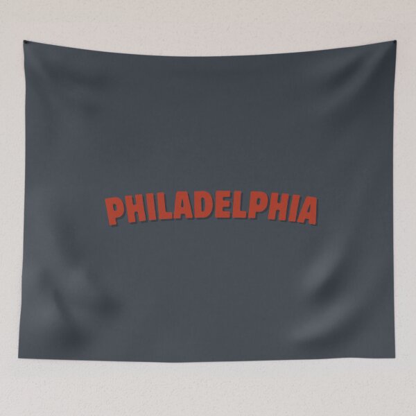 Item preview, Philadelphia (block typeface) in red minimalist designed and sold by DesignCollectiv.