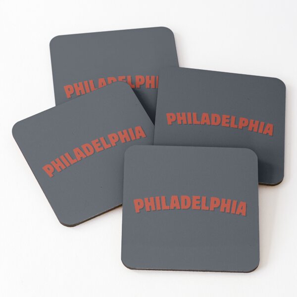 Item preview, Philadelphia (block typeface) in red minimalist designed and sold by DesignCollectiv.