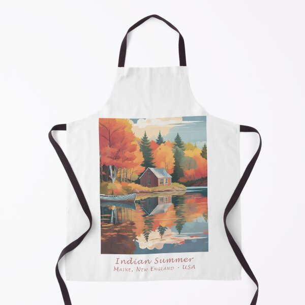 Item preview, Indian Summer in Maine - Vintage Autumn Travel Poster in Retro Style designed and sold by pod24.