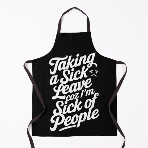 Item preview, Introvert's Sick Day - Taking A Sick Leave Coz I'm Sick Of People - Funny Quote designed and sold by Wishing-Wings.