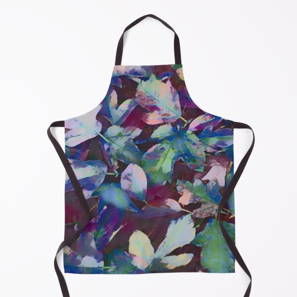 Item preview, BLUE, GREEN, PURPLE AND SOFT PINK FALL COLOURED LEAVES designed and sold by Most1234.
