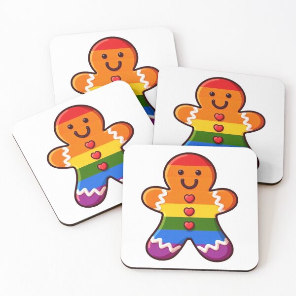 Item preview, LGBTQ Gingerbread Man designed and sold by Spike The Punch Design Co..