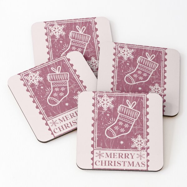 Item preview, Christmas stocking,  Christmas stocking, stamp with a Christmas star, Merry Christmas, Christmas tree,  reindeer, stamp with Santa Claus, Santa Claus designed and sold by PRYMULLART.