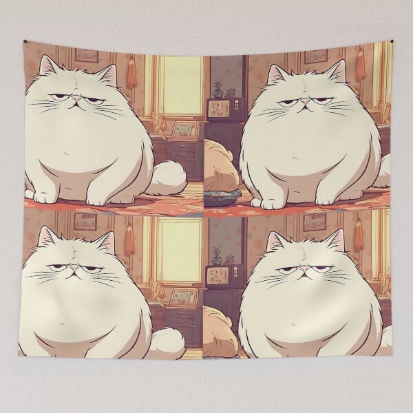 Item preview, Grumpy, Bored, Sleepy Cat designed and sold by Emyku.