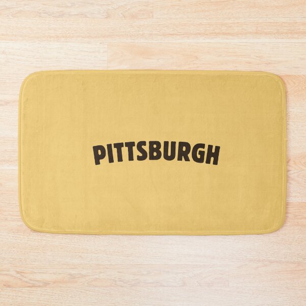 Item preview,  Pittsburgh (block typeface) in gold minimalist designed and sold by DesignCollectiv.