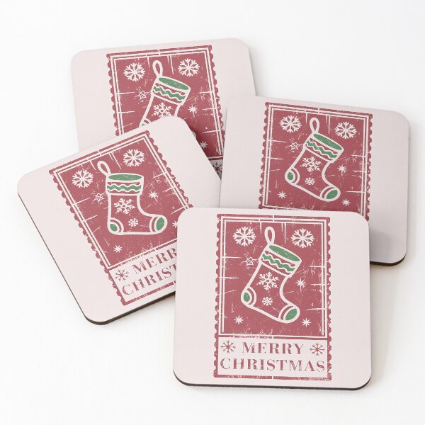 Item preview, Christmas stocking,  Christmas stocking, stamp with a Christmas star, Merry Christmas, Christmas tree,  reindeer, stamp with Santa Claus, Santa Claus designed and sold by PRYMULLART.