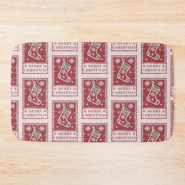 Item preview, Christmas stocking,  Christmas stocking, stamp with a Christmas star, Merry Christmas, Christmas tree,  reindeer, stamp with Santa Claus, Santa Claus designed and sold by PRYMULLART.