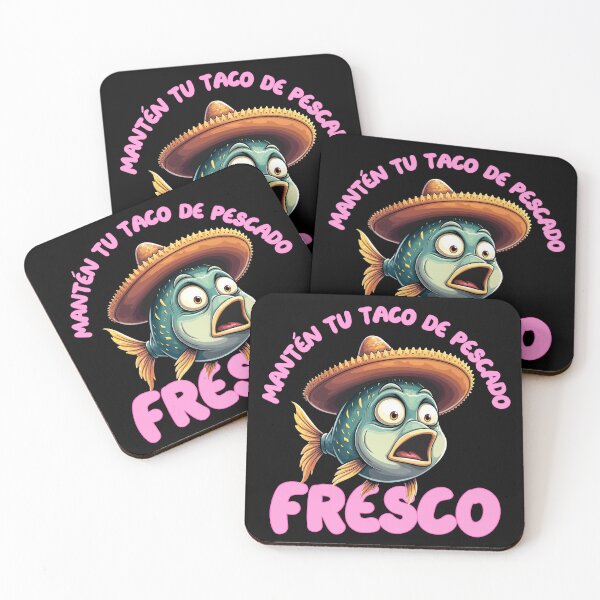 Item preview, Divertido Pez con Sombrero - Manten tu Taco de Pescado Fresco designed and sold by NerdyWerks.