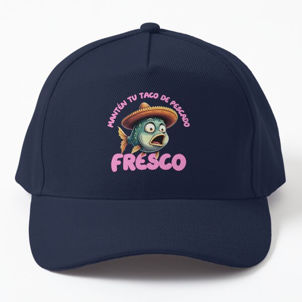 Vista previa del artículo con la obra «Divertido Pez con Sombrero - Manten tu Taco de Pescado Fresco», diseñado y vendido por NerdyWerks.