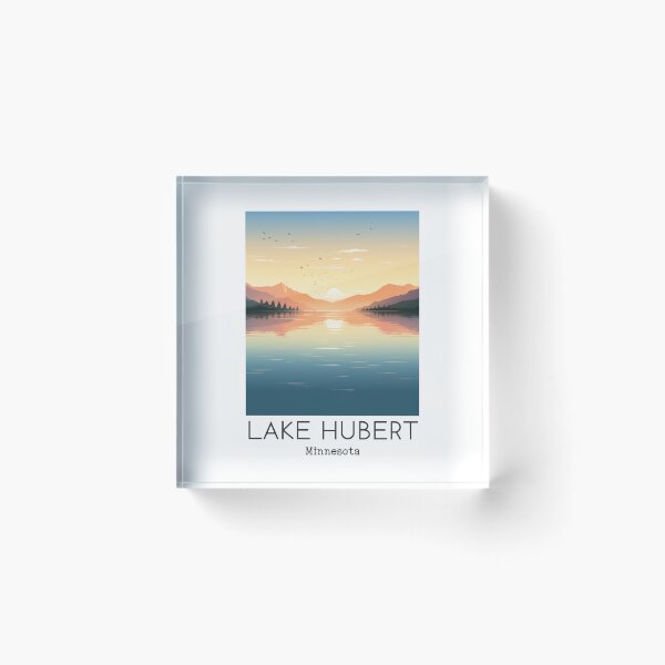 Item preview, A Vintage Travel Illustration of Lake Hubert - Minnesota - US designed and sold by GoodOldVintage.
