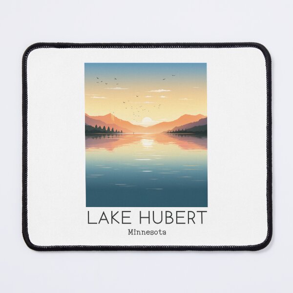 Item preview, A Vintage Travel Illustration of Lake Hubert - Minnesota - US designed and sold by GoodOldVintage.
