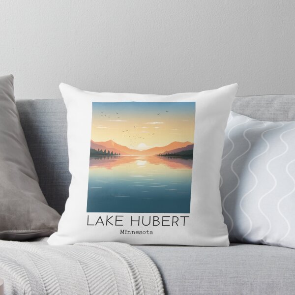 Item preview, A Vintage Travel Illustration of Lake Hubert - Minnesota - US designed and sold by GoodOldVintage.