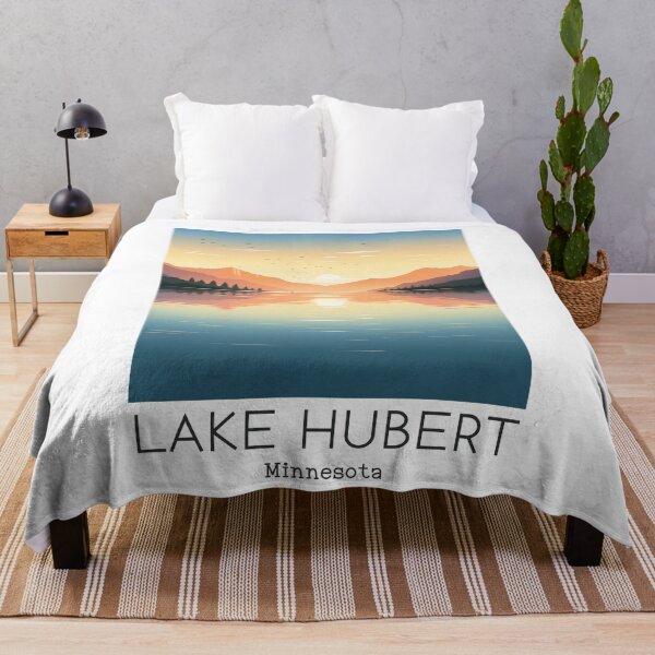 Item preview, A Vintage Travel Illustration of Lake Hubert - Minnesota - US designed and sold by GoodOldVintage.