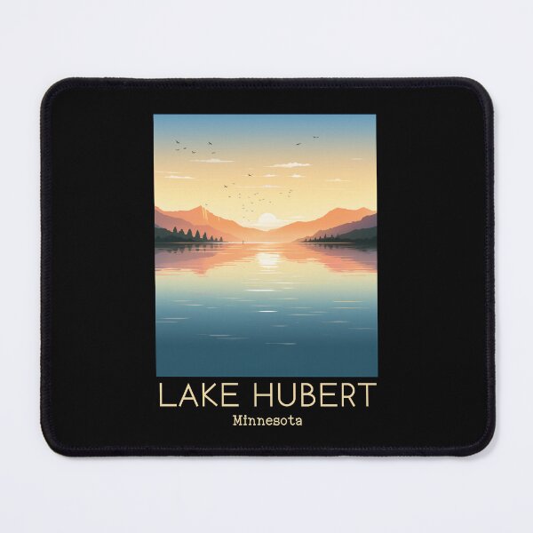 Item preview, A Vintage Travel Illustration of Lake Hubert - Minnesota - US designed and sold by GoodOldVintage.