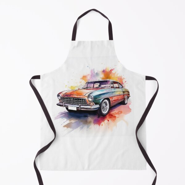 Item preview, Retro Classic Car in Vibrant Watercolour Art designed and sold by RaiyaTees.