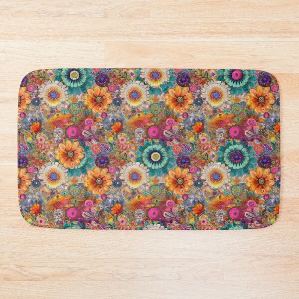 Item preview, Retro Hippie: Bright Flowers designed and sold by J Marielle Designs.