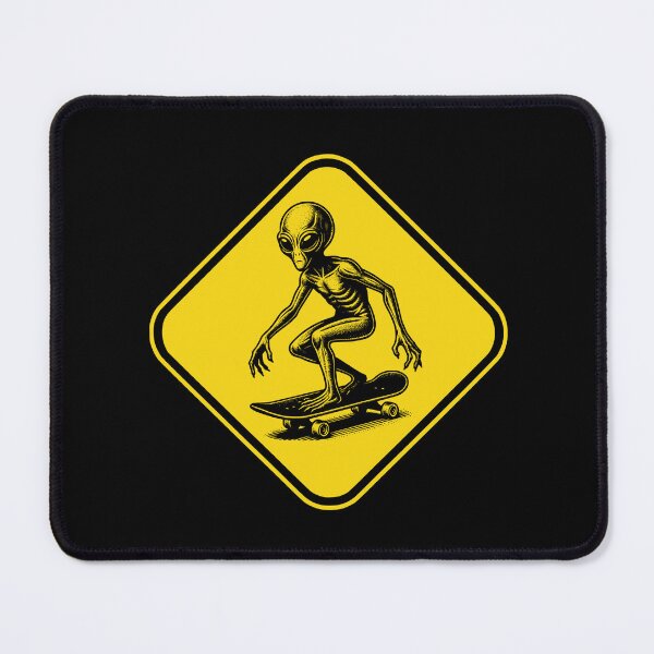 Item preview, Alien Skater Road Sign designed and sold by roswellboutique.