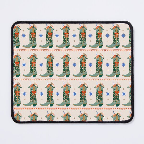 Item preview, Festive Cowboy Boot Christmas Art – Whimsical Western Holiday Decor designed and sold by AKart19.