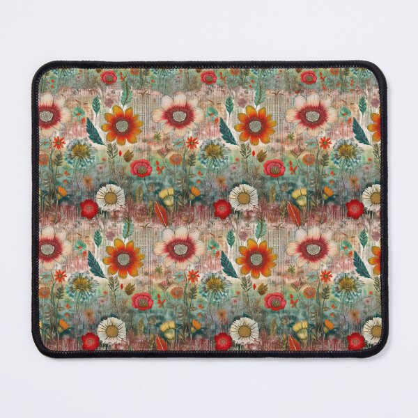 Item preview, Retro Hippie: Red Flower Garden designed and sold by J Marielle Designs.