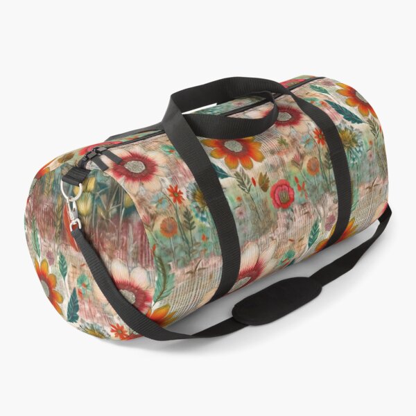 Item preview, Retro Hippie: Red Flower Garden designed and sold by J Marielle Designs.