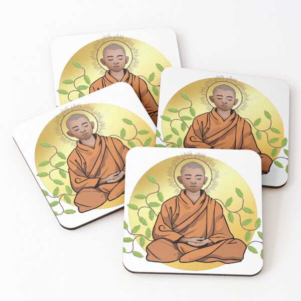 Item preview, Meditating Buddhist Monk designed and sold by onboarddesigns.