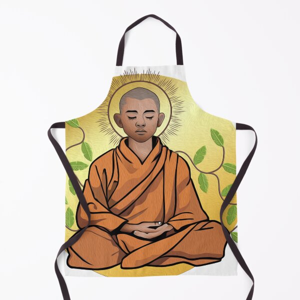 Item preview, Meditating Buddhist Monk designed and sold by onboarddesigns.