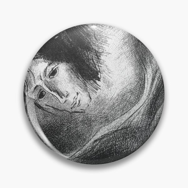 Item preview, And the Devil That Deceived Them Was Cast Into the Lake of Fire and Brimstone, Where the Beast and the False Prophet Are (1899) by Odilon Redon designed and sold by BossyCatHome.