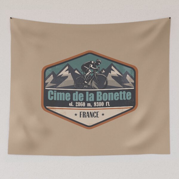 Item preview, Cime de la Bonette France Cycling Mountain Design designed and sold by CynthiaGraphics.