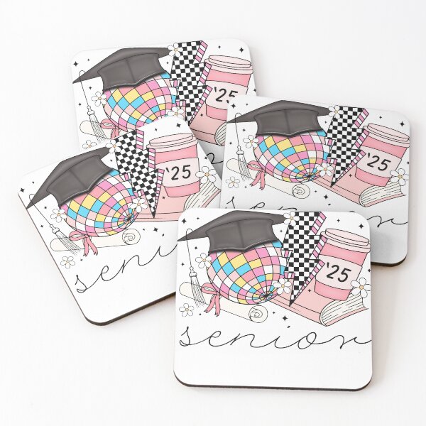 Item preview, Senior 2025 Disco Ball Graduation Graduate Checkerboard Lightning Bolt Floral Sparkle Design designed and sold by Randomchananigans.