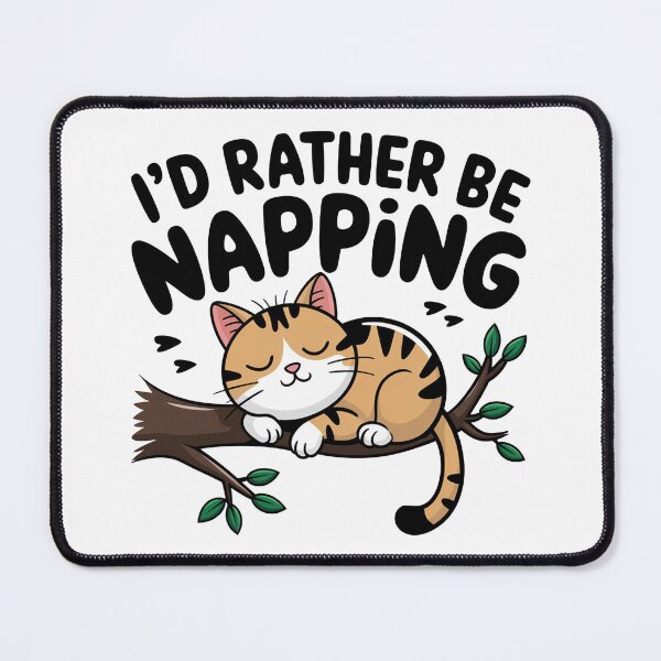 Item preview, Rather Be Napping Cat designed and sold by MonkiFlipp.