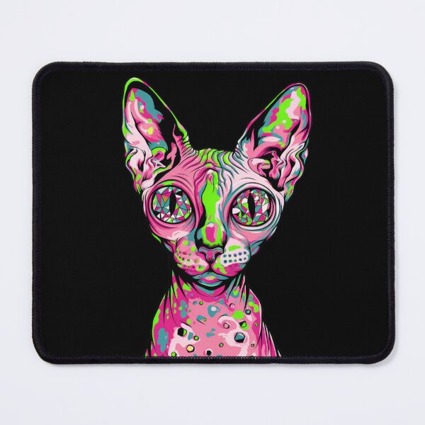 Item preview, Psychedelic Sphynx Cat with Colorful Skin designed and sold by Promoc.