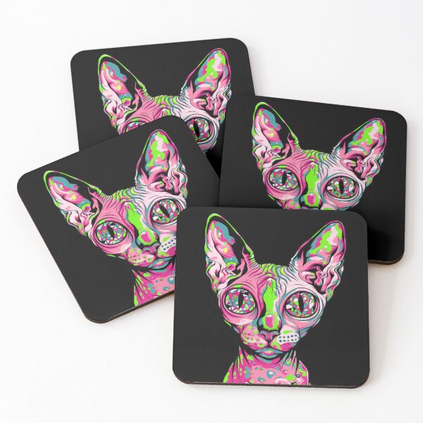 Item preview, Psychedelic Sphynx Cat with Colorful Skin designed and sold by Promoc.