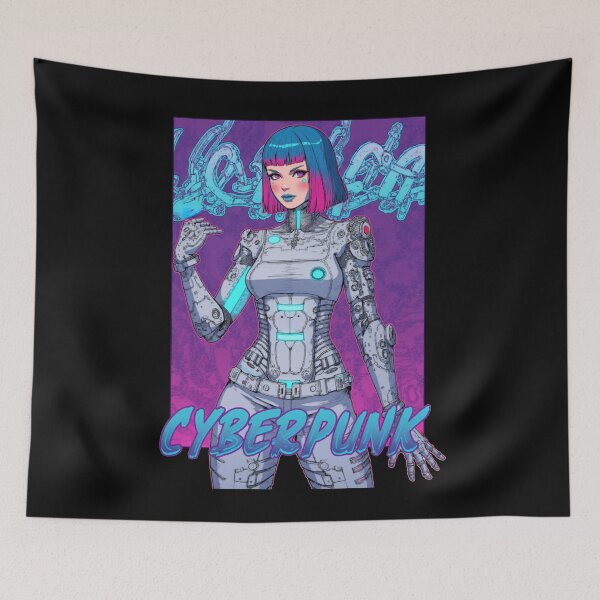Item preview, Cyberpunk, Mox, Neon futuristi, Purple Punk, designed and sold by Smash-420.